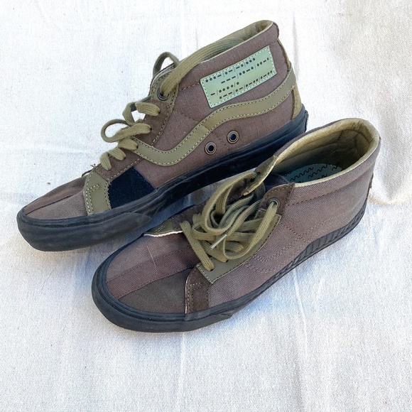 RARE Taka Hayashi 138 MID Military Vans Shoes Size 10 - Picture 3 of 4
